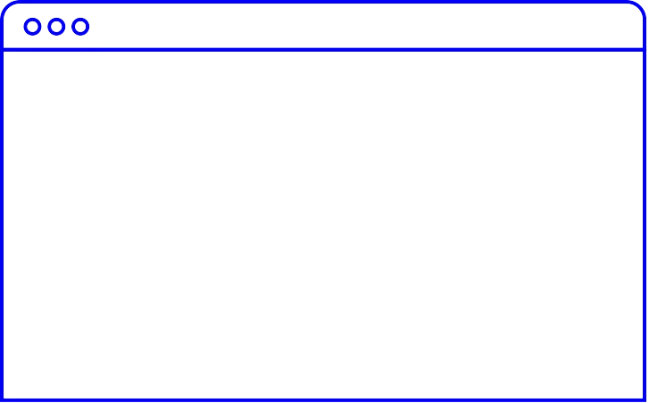 desktop screen border sketch blue